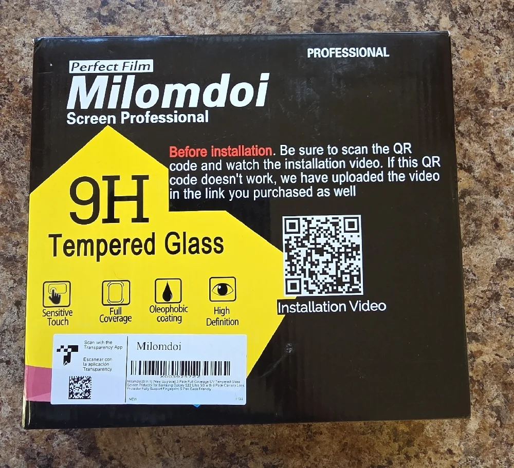 Glass Screen Protector Kit for Samsung 22 Ultra Phone